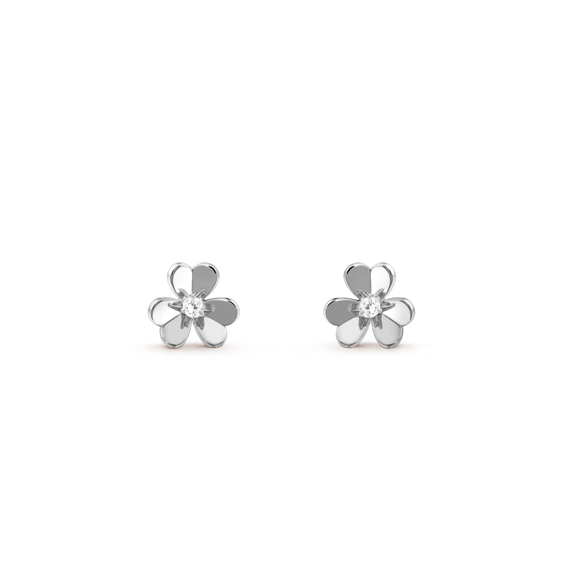 [Stellar Jewelry]FRIVOLE MINI SILVER FLOWER EARRINGS