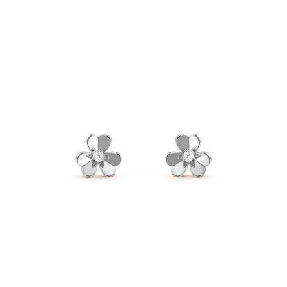 [Stellar Jewelry]FRIVOLE MINI SILVER FLOWER EARRINGS