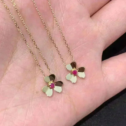 [Stellar Jewelry]FRIVOLE GOLD FLOWER NECKLACE