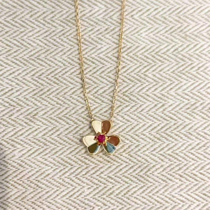 [Stellar Jewelry]FRIVOLE GOLD FLOWER NECKLACE
