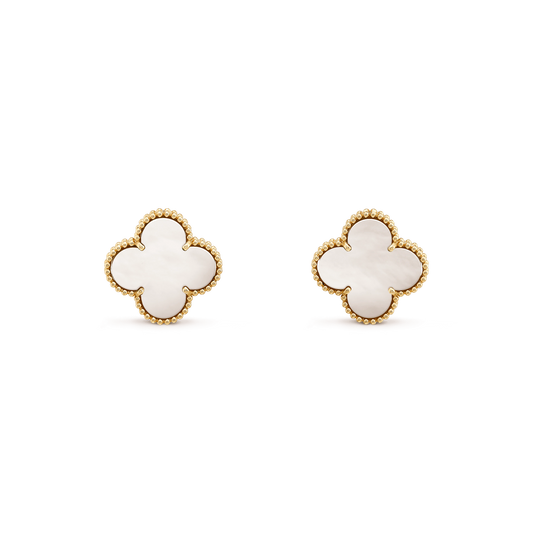 [Stellar Jewelry]CLOVER MINI GOLD EARRINGS