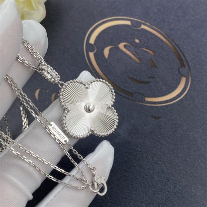 [Stellar Jewelry]CLOVER 25MM SILVER BIG CLOVER NECKLACE
