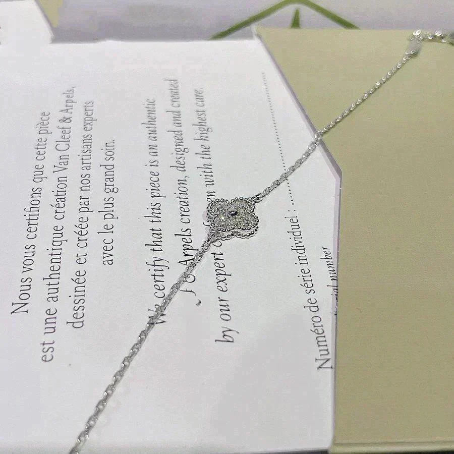 [Stellar Jewelry]CLOVER  SINGLE FLOWER BRACELET SILVER