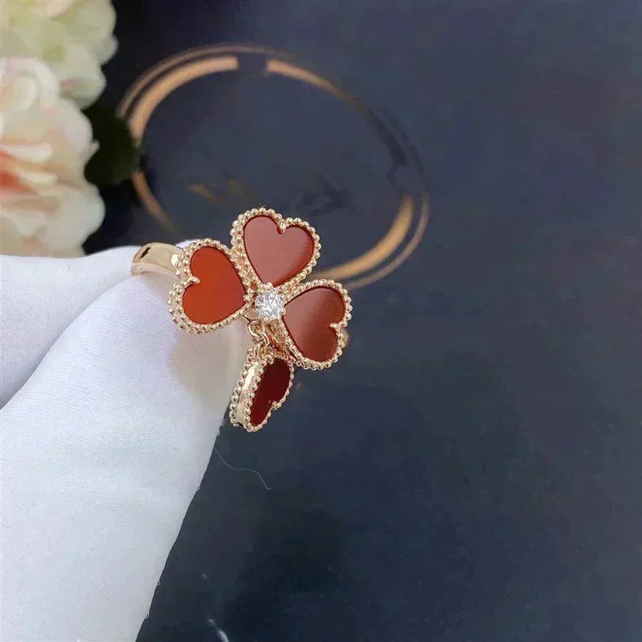 [Stellar Jewelry]SWEET CLOVER CARNELIAN RING