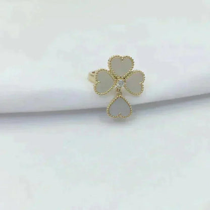 [Stellar Jewelry]SWEET CLOVER WHITE MOP RING
