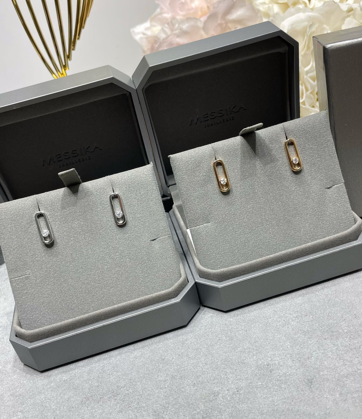 [Stellar Jewelry]MOVE UNO SMALL 1 DIAMOND EARRINGS