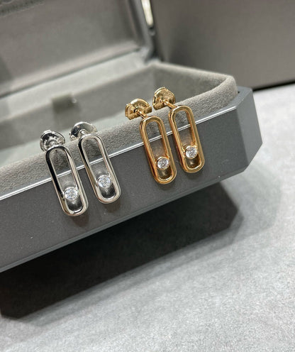 [Stellar Jewelry]MOVE UNO SMALL 1 DIAMOND EARRINGS