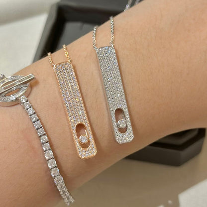 [Stellar Jewelry]MY FIRST DIAMOND PAVED NECKLACE