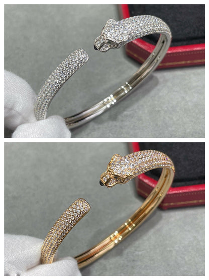 [Stellar Jewelry]PANTHERE FULL DIAMOND OPEN BRACELET