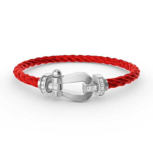 [Stellar Jewelry]FORCE LARGE HORSESHOE HALF DIAMOND BRACELET SILVER
