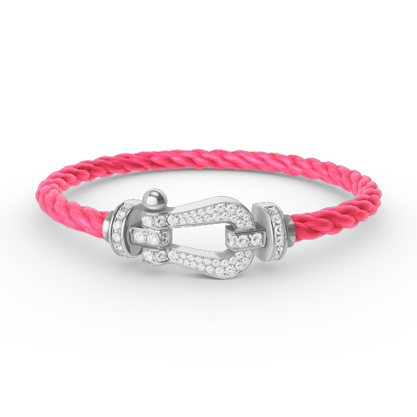 [Stellar Jewelry]FORCE LARGE HORSESHOE FULL DIAMOND BRACELET SILVER