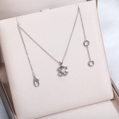 [Stellar Jewelry]FIOREVER NECKLACE DIAMOND CENTER