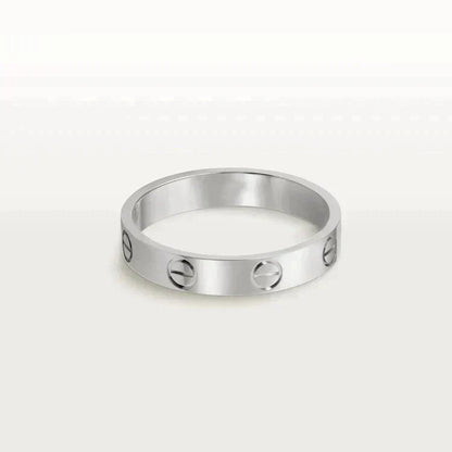 [Stellar Jewelry]LOVE RING 4MM 1 DIAMOND SILVER